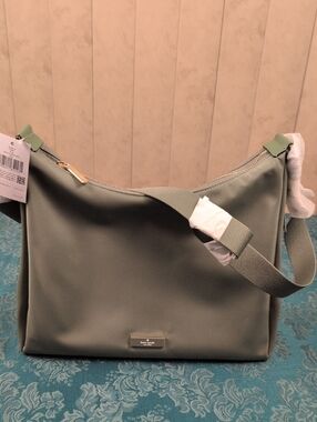 kate spade sage green shoulder hobo bag